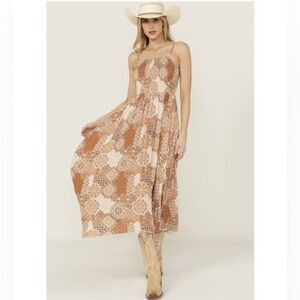 Wild Moss Women's Printed Midi Dress